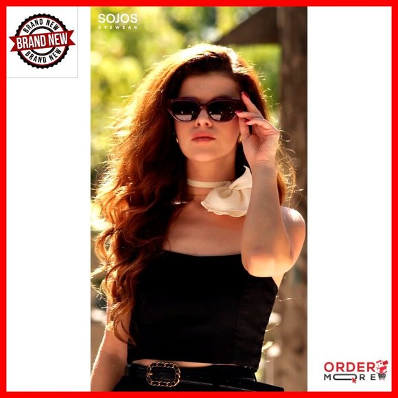 Cat Eye Polarized Sunglasses UV400 Protection Plastic Frame main image 5